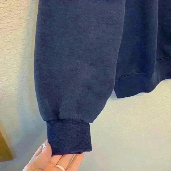 Oarsman 913 navy Up North crew neck sweatshirt sz XL lake life grandmacore cozy - Picture 5 of 9